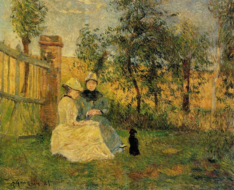 Paul Gauguin, Conversation, 1885 (Wikicommons license)